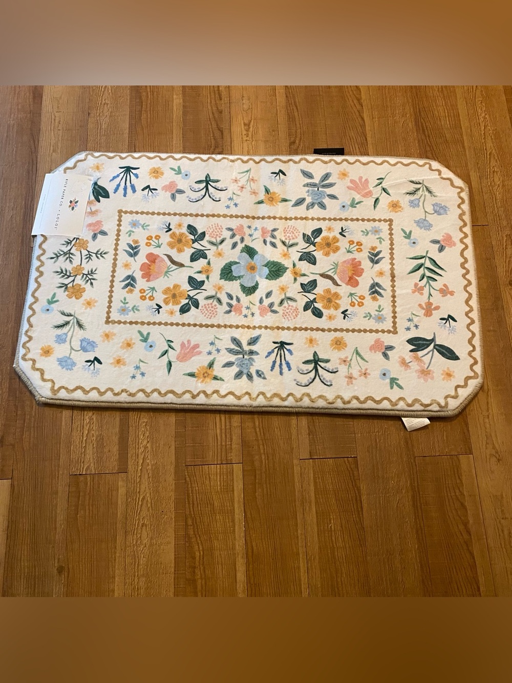 Rifle Paper Co. x Loloi Floral Delilah bath Rug